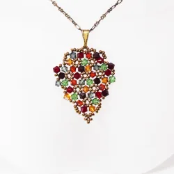 Pendant 40cm - Priscilla Grapes-Bronze Chain - Pendant 40cm - Laiton bronze